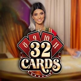 Official Live Casino logo: 32 Cards by Ezugi at WinRolla Casino
