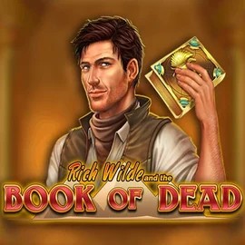 Book of Dead logo by Play'n GO at WinRolla Casino