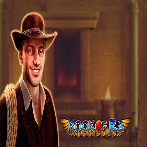 Slots logo of Book of Ra from Greentube at WinRolla Casino