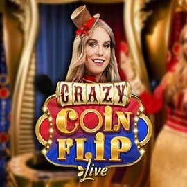 Live Casino logo of Crazy Coin Flip from Evolution at WinRolla Casino