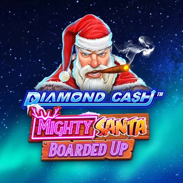 Diamond Cash Mighty Santa Boarded Up game by Greentube – logo hosted on WinRolla Casino