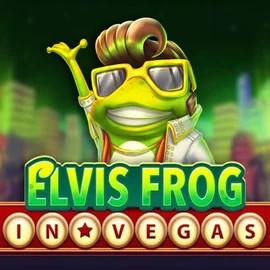 Official Slots logo: Elvis Frog In Vegas by BGAMING at WinRolla Casino