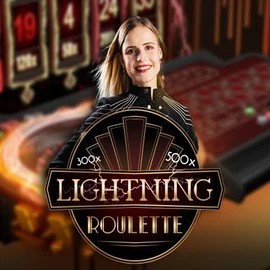 Lightning Roulette slot logo by Evolution at WinRolla Casino