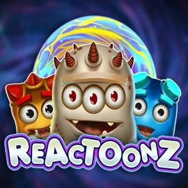 Slots logo of Reactoonz from Play'n GO at WinRolla Casino
