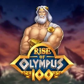 Rise of Olympus 100 slot logo by Play'n GO at WinRolla Casino