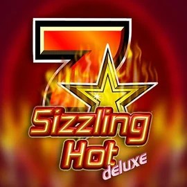 Sizzling Hot Deluxe online game logo by Novomatic on winrolla.eu