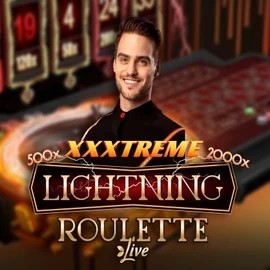 XXXtreme Lightning Roulette logo – Live Casino by Evolution at WinRolla Casino